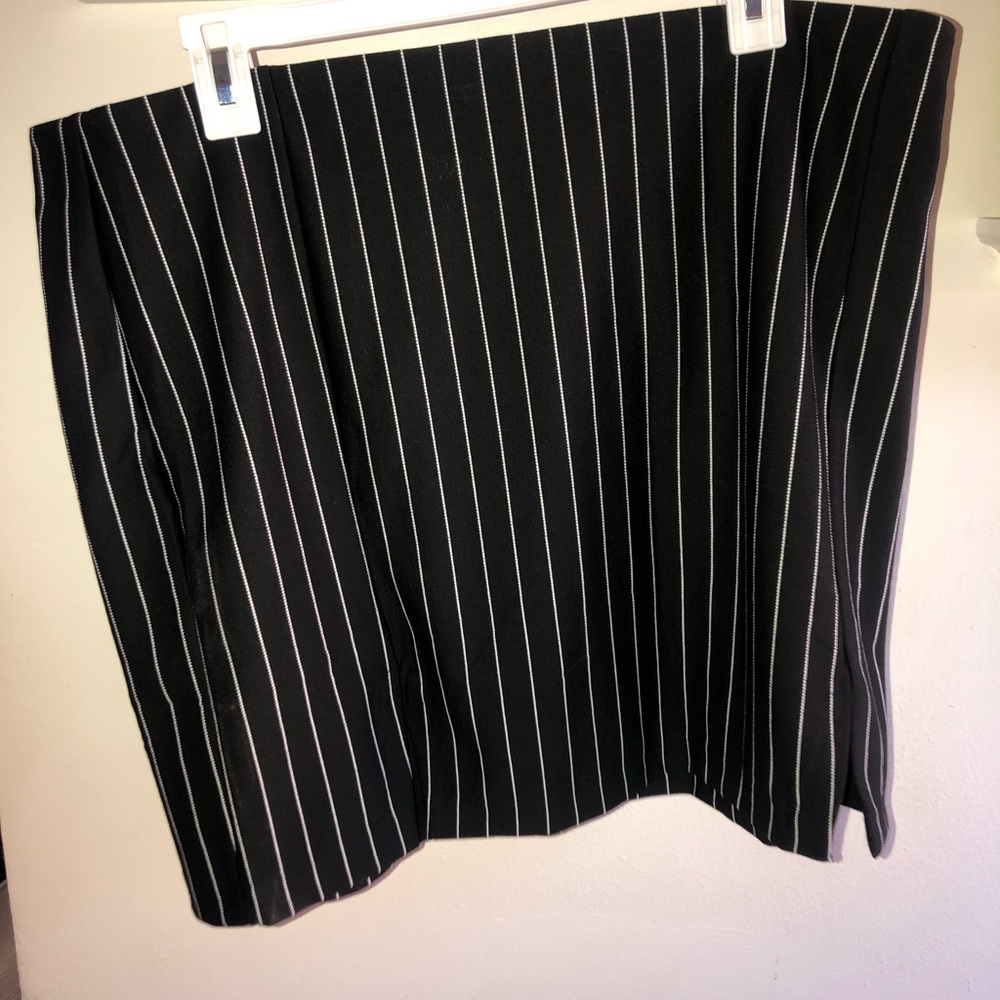 Black pin stripped skirt from H&M so XL
